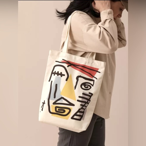 Handbags - Abstract Canvas Tote Bag
